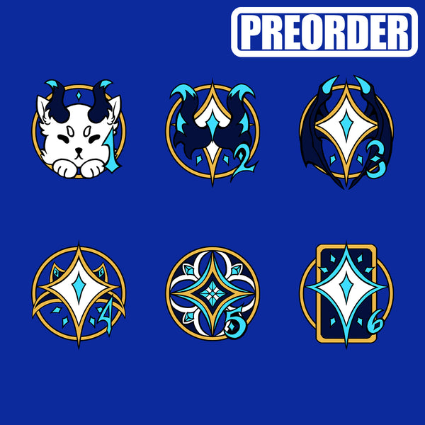 NOVA AOKAMI COLLAB METAL DICE PREORDER [2 SETS]