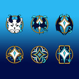 NOVA AOKAMI COLLAB METAL DICE [2 SETS] Ver. 2